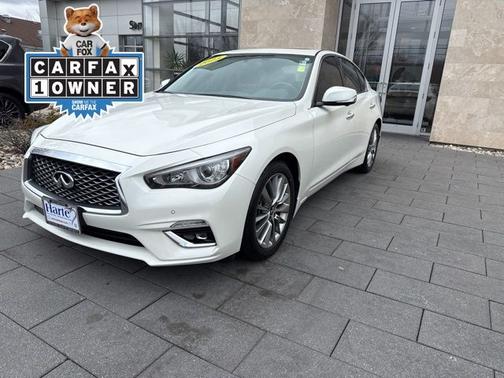 Majestic White 2023 INFINITI Q50 LUXE