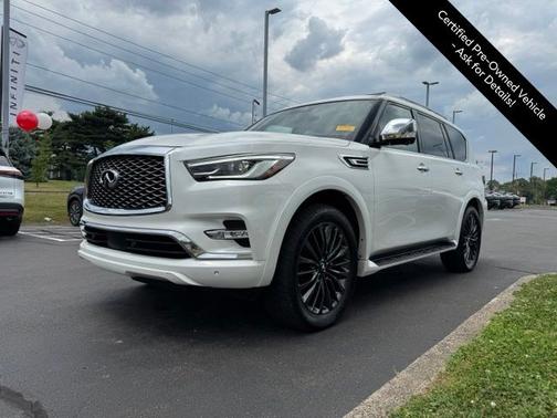 Moonstone White 2023 INFINITI QX80 SENSORY