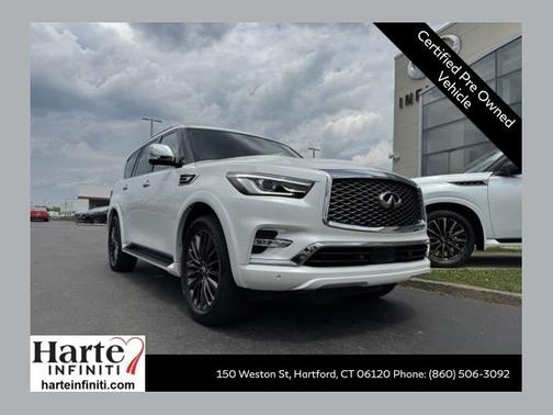 Moonstone White 2023 INFINITI QX80 SENSORY