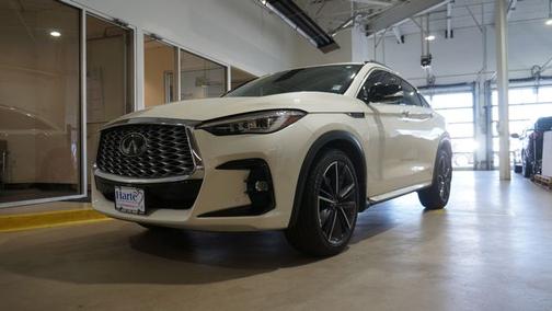 Majestic White 2023 INFINITI QX55 SENSORY