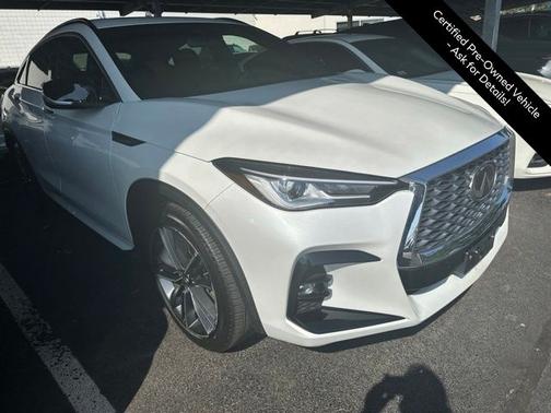 Radiant White 2025 INFINITI QX55 LUXE