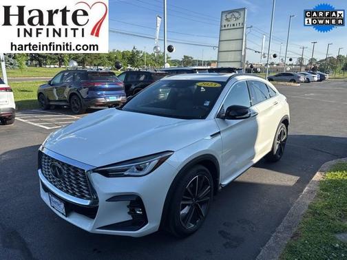 Majestic White 2023 INFINITI QX55 LUXE