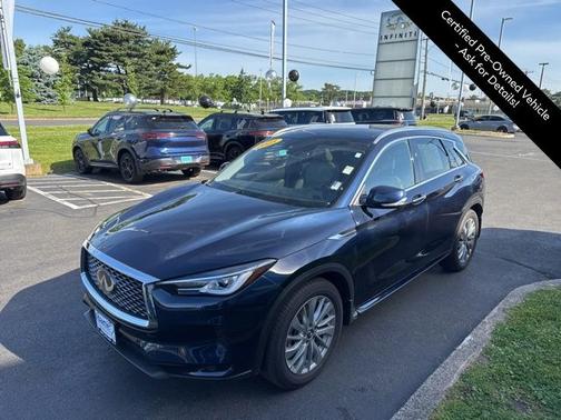 Hermosa Blue 2025 INFINITI QX50 LUXE