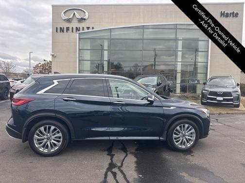 Hermosa Blue 2025 INFINITI QX50 LUXE