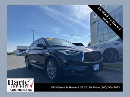 Hermosa Blue 2025 INFINITI QX50 LUXE