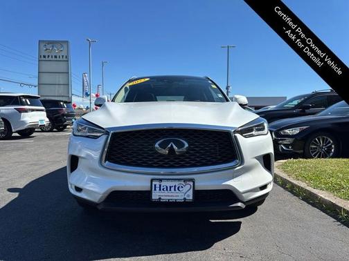 Radiant White 2023 INFINITI QX50 LUXE