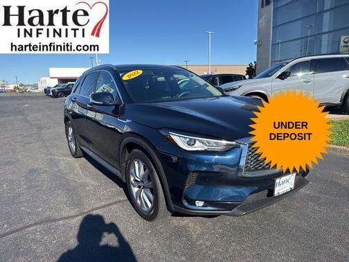 Hermosa Blue 2022 INFINITI QX50 LUXE