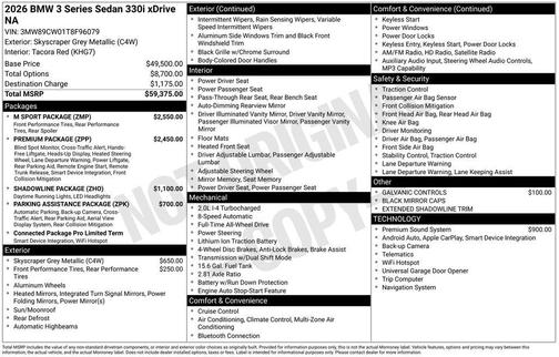 2026 BMW 330 i xDrive
