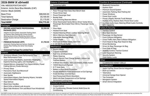 2026 BMW iX xDrive60