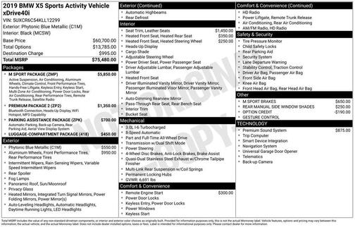 2019 BMW X5 xDrive40i