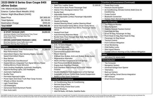 2020 BMW 840 i xDrive