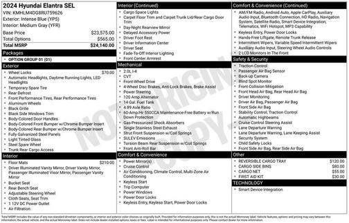 2024 Hyundai ELANTRA SEL