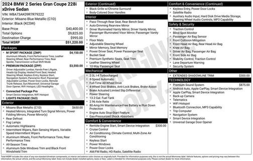 2024 BMW 228 Gran Coupe i xDrive