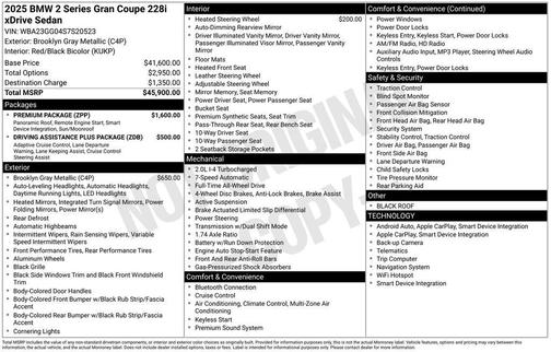 2025 BMW 228 Gran Coupe xDrive