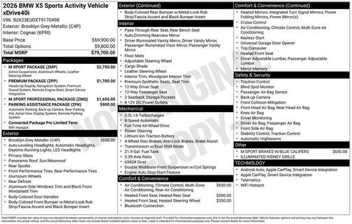 2026 BMW X5 xDrive40i
