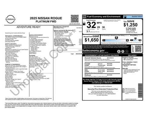 2025 Nissan Rogue Platinum