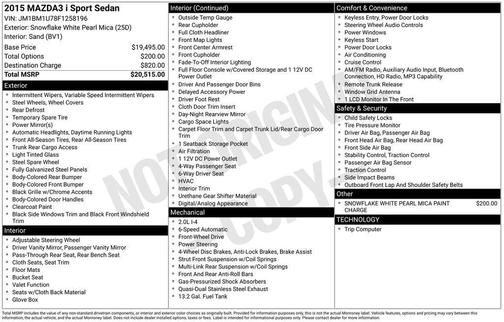2015 Mazda Mazda3 i Sport