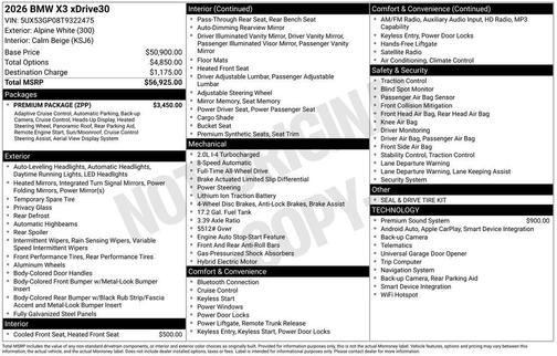 2026 BMW X3 30 xDrive