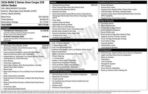2026 BMW 228 Gran Coupe 228 xDrive