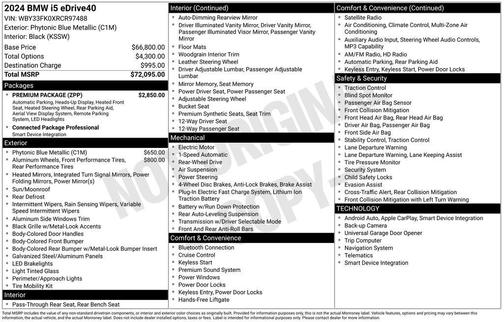 2024 BMW i5 eDrive40