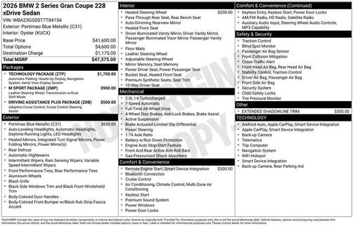 2026 BMW 228 Gran Coupe 228 xDrive