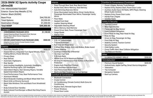 2026 BMW X2 xDrive28i