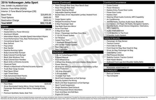 2016 Volkswagen Jetta 1.8T Sport