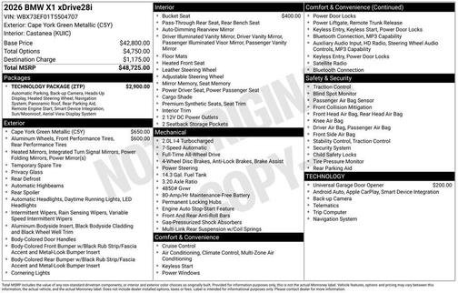 2026 BMW X1 xDrive28i