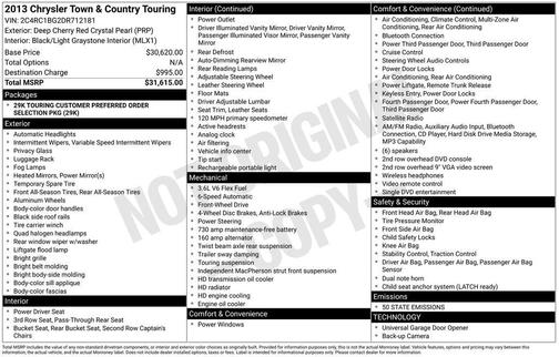 2013 Chrysler Town & Country Touring