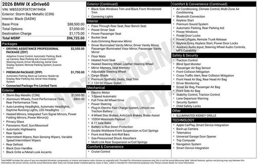 2026 BMW iX xDrive60