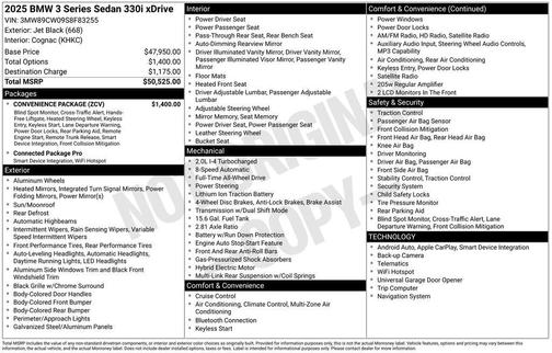 2025 BMW 330 i xDrive