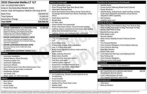 2022 Chevrolet Malibu LT