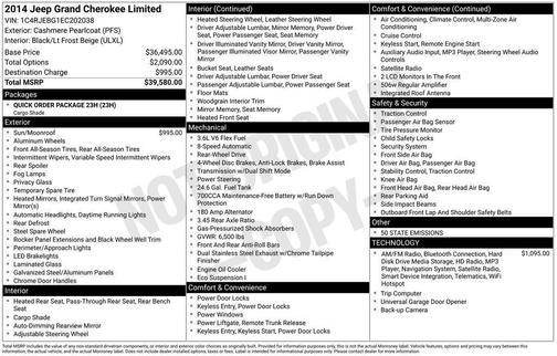 2014 Jeep Grand Cherokee Limited