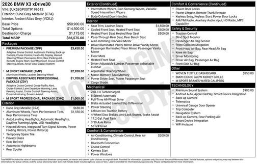 2026 BMW X3 30 xDrive