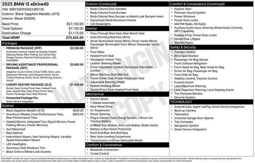 2025 BMW i5 eDrive40