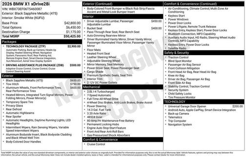 2026 BMW X1 xDrive28i