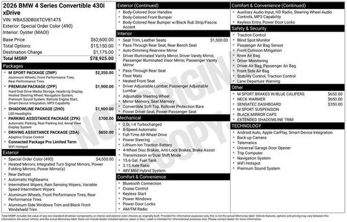 2026 BMW 430 i xDrive
