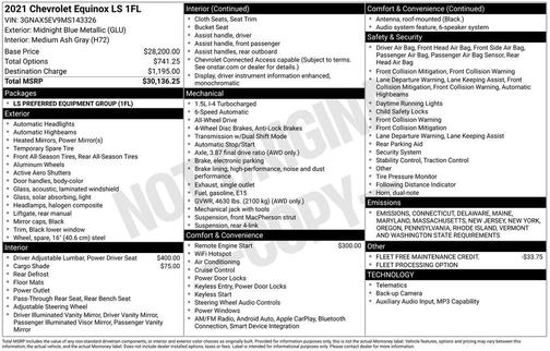 2021 Chevrolet Equinox LS