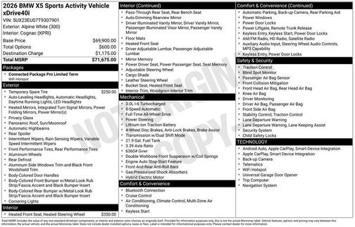 2026 BMW X5 xDrive40i