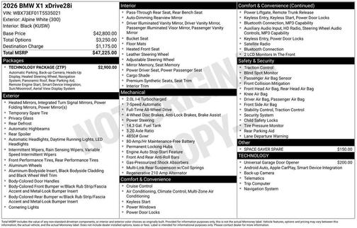 2026 BMW X1 xDrive28i