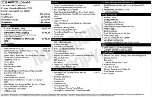 2026 BMW X3 30 xDrive