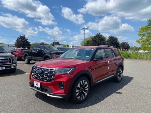 Rapid Red Metallic Tinted Clearcoat 2026 Ford Explorer Platinum