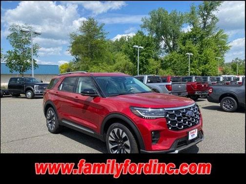 Rapid Red Metallic Tinted Clearcoat 2026 Ford Explorer Platinum