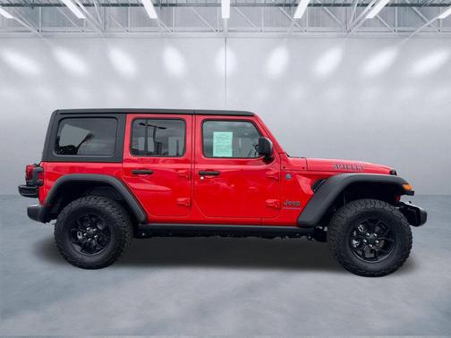Firecracker Red Clearcoat 2025 Jeep Wrangler 4xe Willys