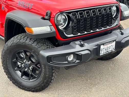 Firecracker Red Clearcoat 2025 Jeep Wrangler 4xe Willys