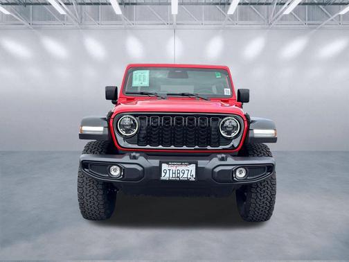 Firecracker Red Clearcoat 2025 Jeep Wrangler 4xe Willys