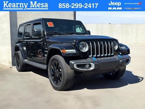 Black Clearcoat 2023 Jeep Wrangler Sahara 4xe
