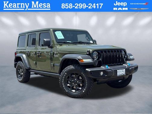 Sarge Green Clearcoat 2023 Jeep Wrangler 4xe Willys