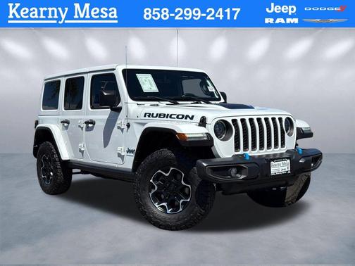 Bright White Clearcoat 2023 Jeep Wrangler 4xe Rubicon