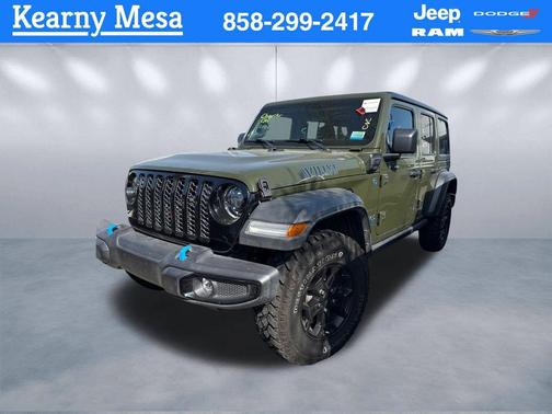 Sarge Green Clearcoat 2023 Jeep Wrangler 4xe Willys